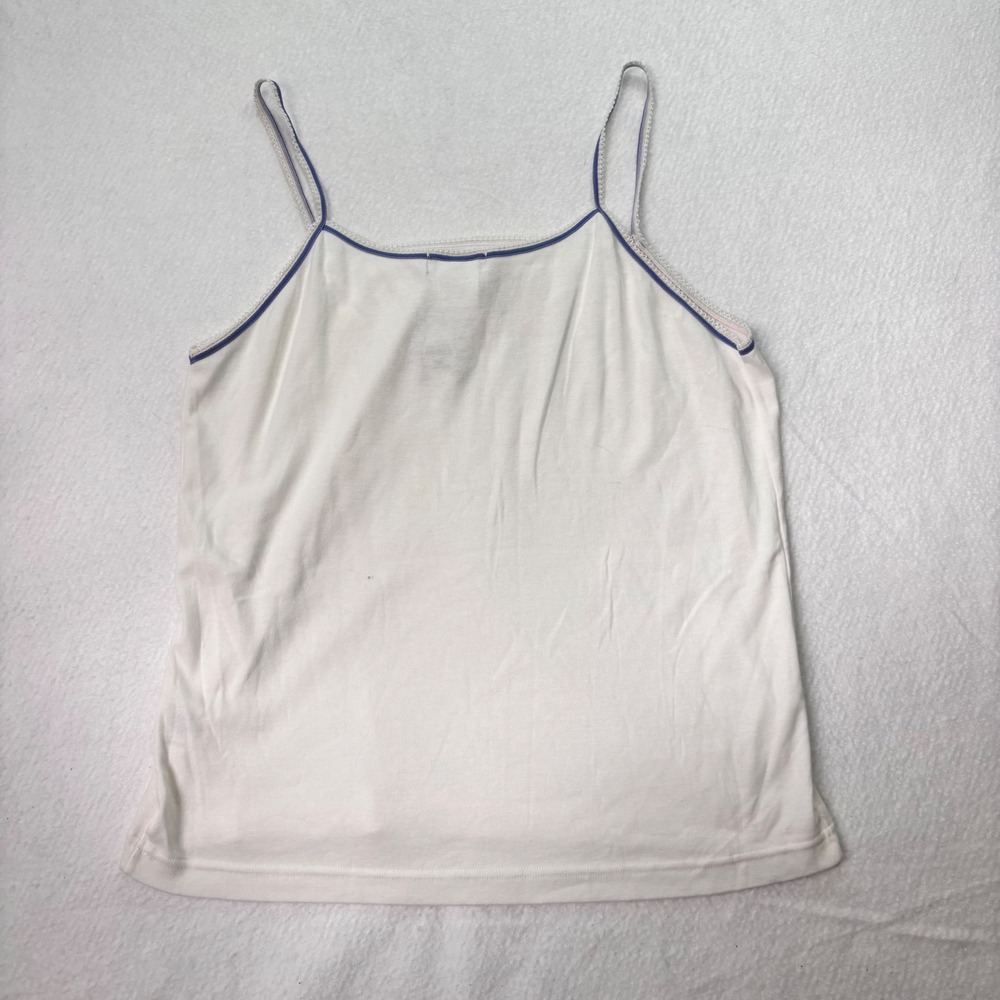 Disney Store Piglet Tank Top Womens XL White Blue Trim Embroidered NWT - Picture 4 of 6
